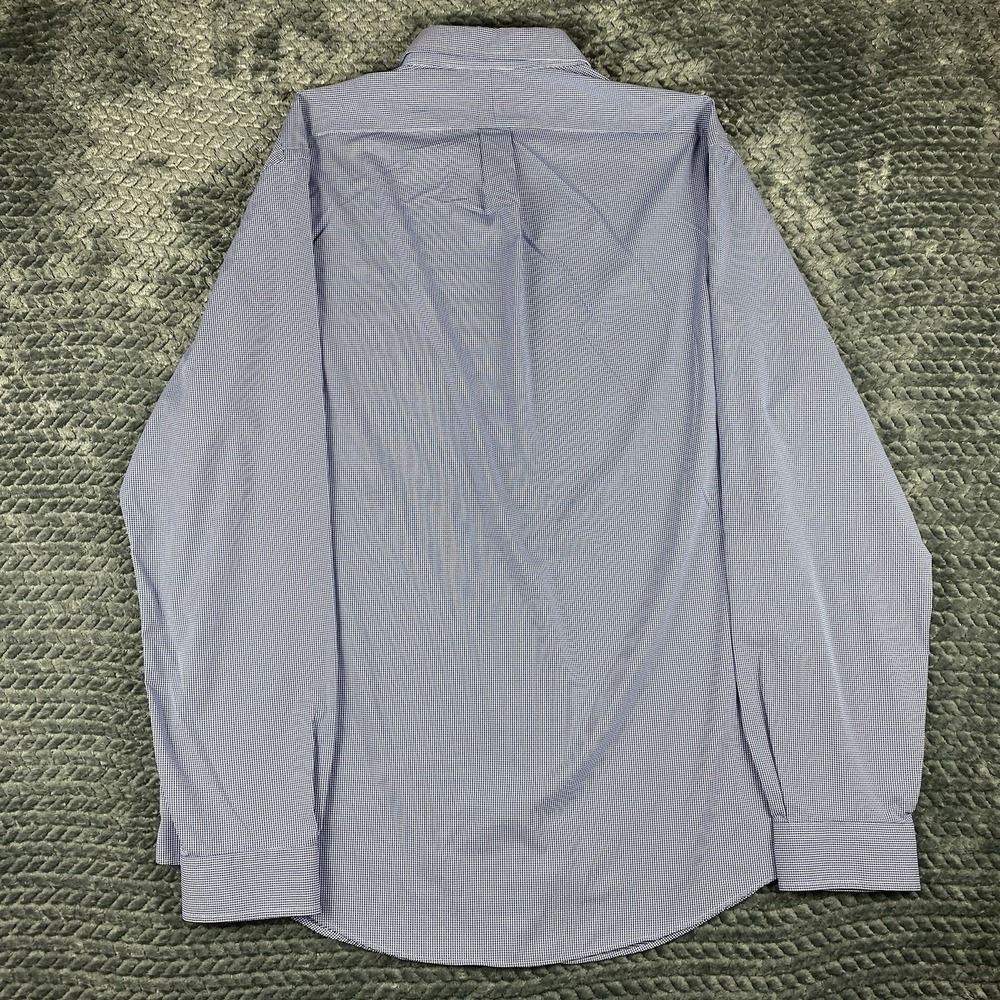 Polo Ralph Lauren Performance Mens XXL 2X Blue Houndstooth Button Down Shirt - Picture 3 of 9